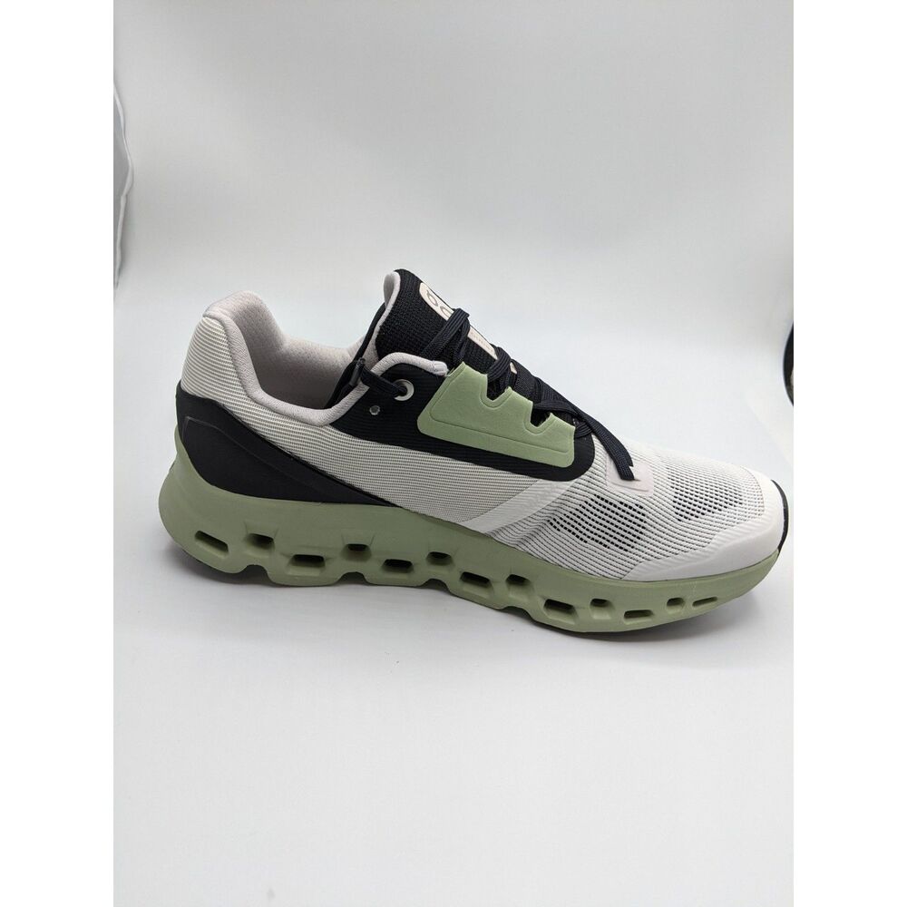 On Women's Cloudstratus Sneakers, White | Black, 8.5 Medium US - Picture 5 of 11